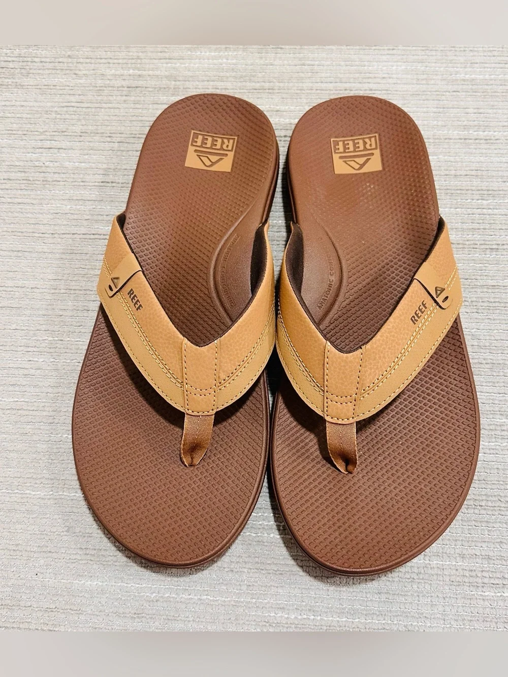 REEF Cushion Spring 2.0 Men's Flip Flop Sandals Bronze Brown Size 13